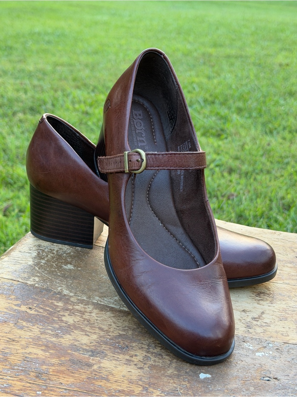 Chesnut Block Heels, Born